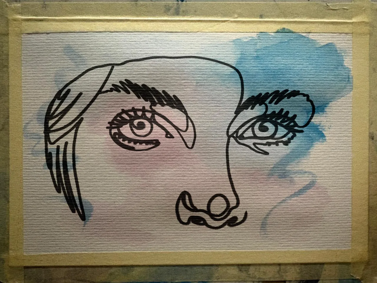 dessin avec la technique du trait continu
