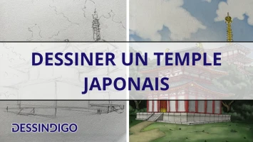 Dessiner un temple japonais