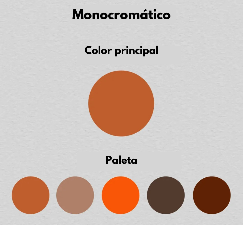 la disposición del color principal en el dibujo