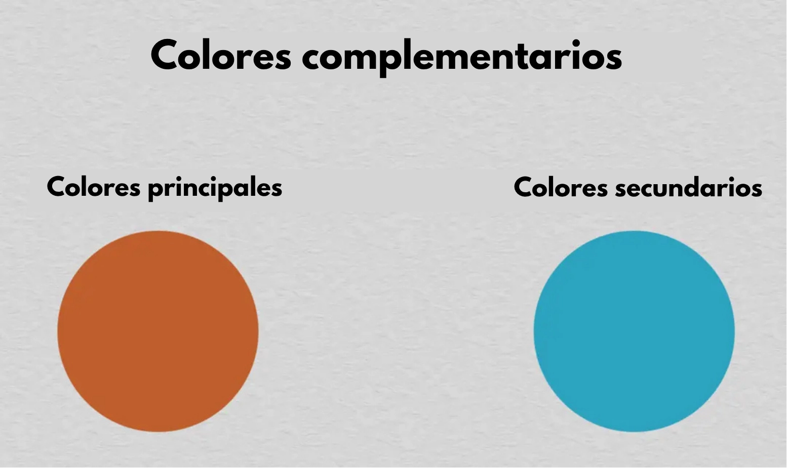 la disposición de colores complementarios en dibujo