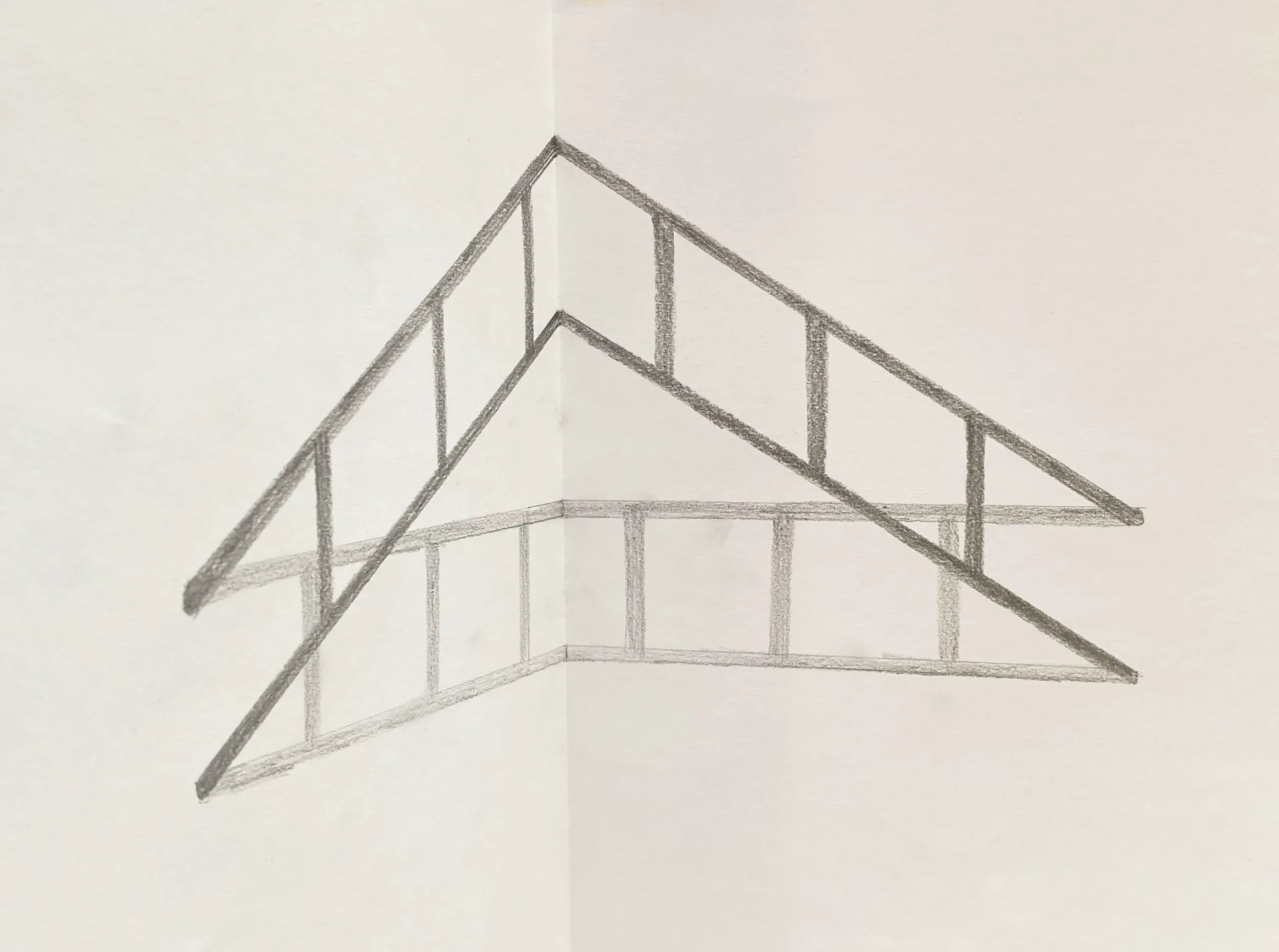 dessiner les barreaux d’une échelle en trompe-l’œil