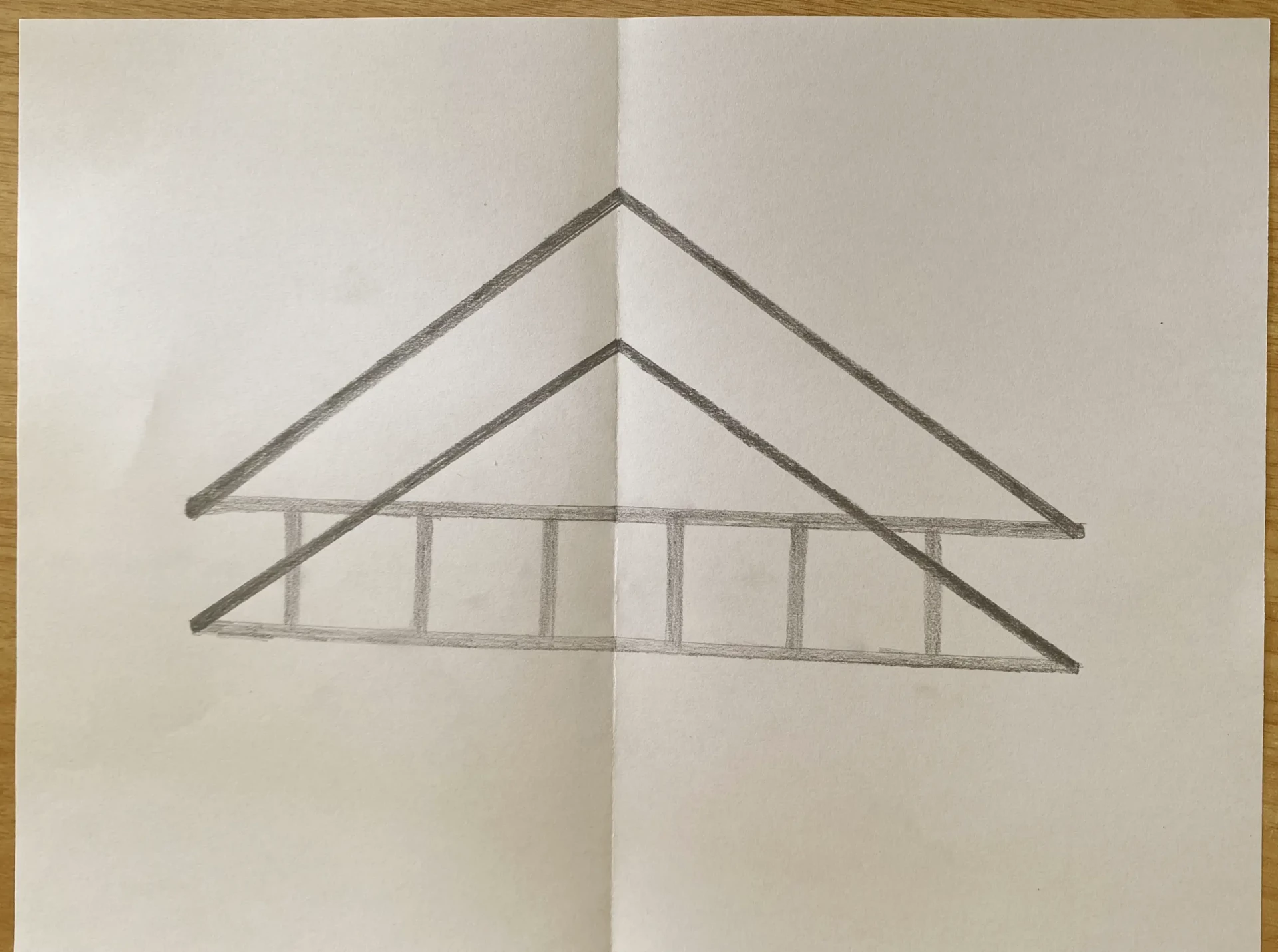 dessiner l’épaisseur d’une échelle en trompe-l’œil