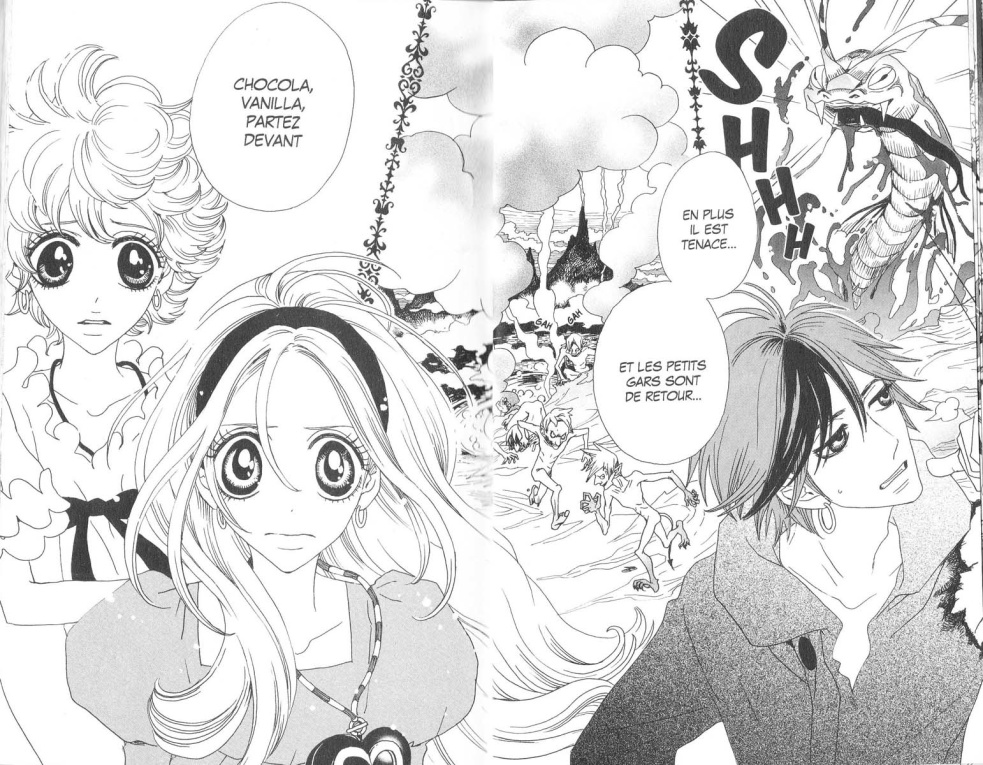 dessin de Chocola et Vanilla qui est un manga Magical girl