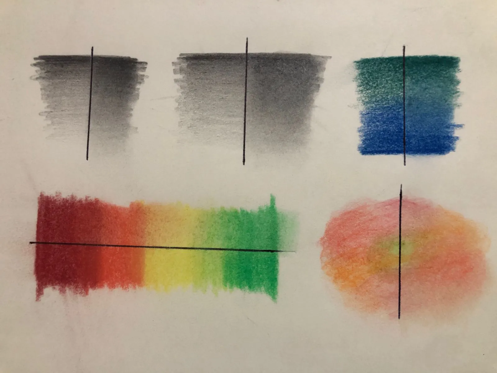 dibujar degradados y difuminar la mitad