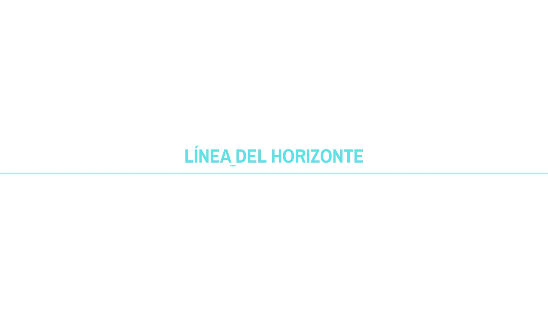 la delimitación de la línea del horizonte del dibujo