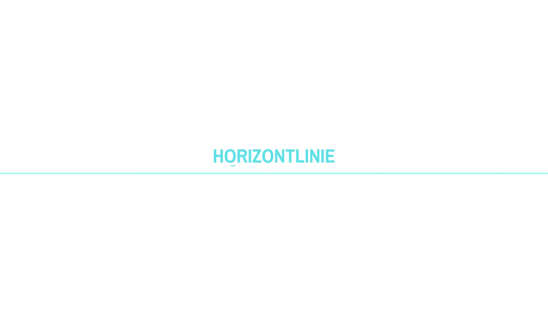die Abgrenzung der Horizontlinie der Zeichnung