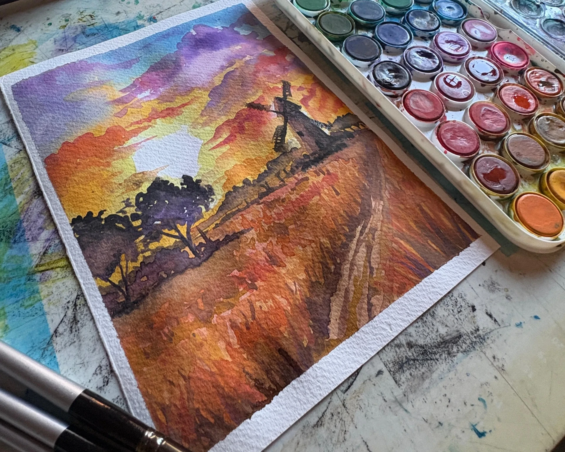 les avantages de vernir une aquarelle