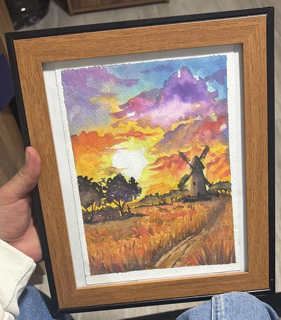 les précautions avant de vernir une aquarelle