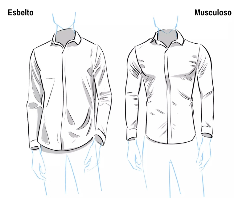 dibujo terminado de una camisa