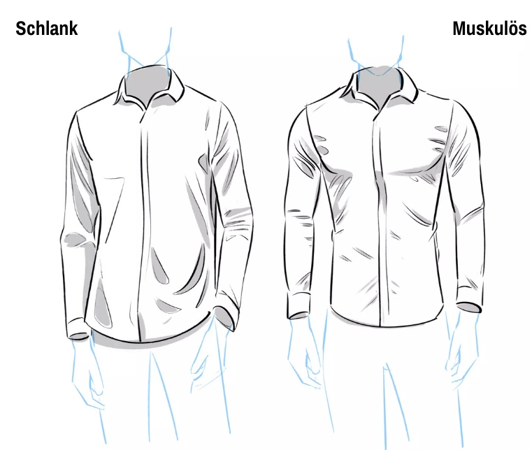 Zeichnung eines Hemdes