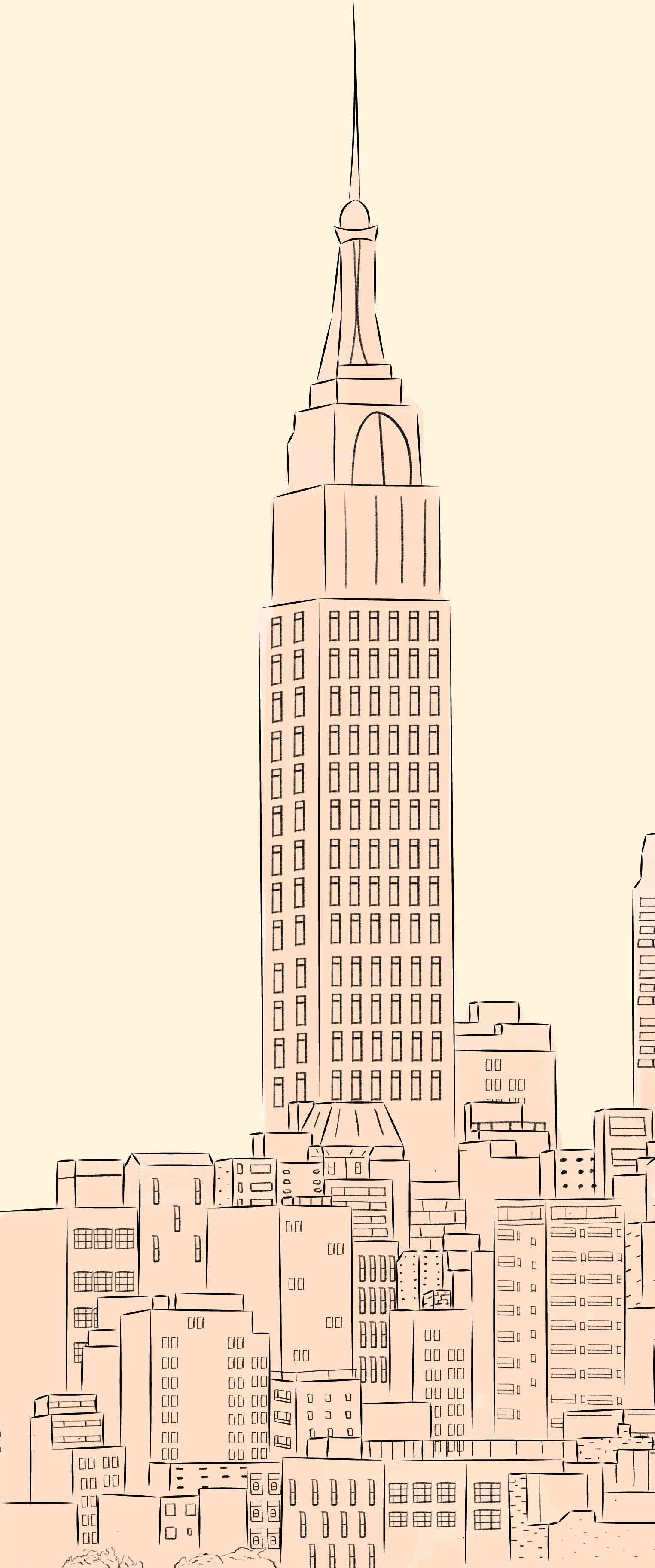 draw the sky of a city