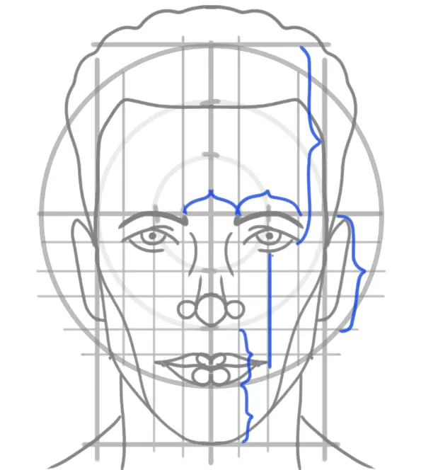 dessiner les proportions d’un visage