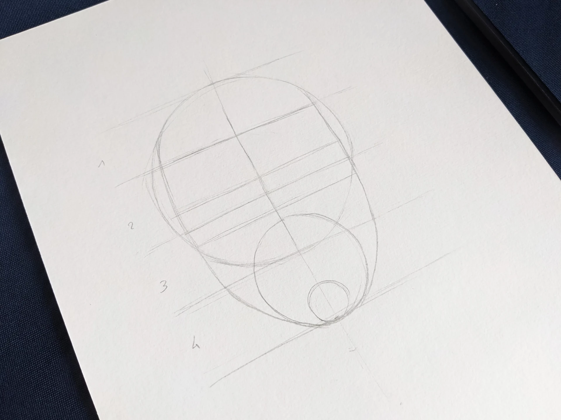 dessiner la base d’un visage souriant