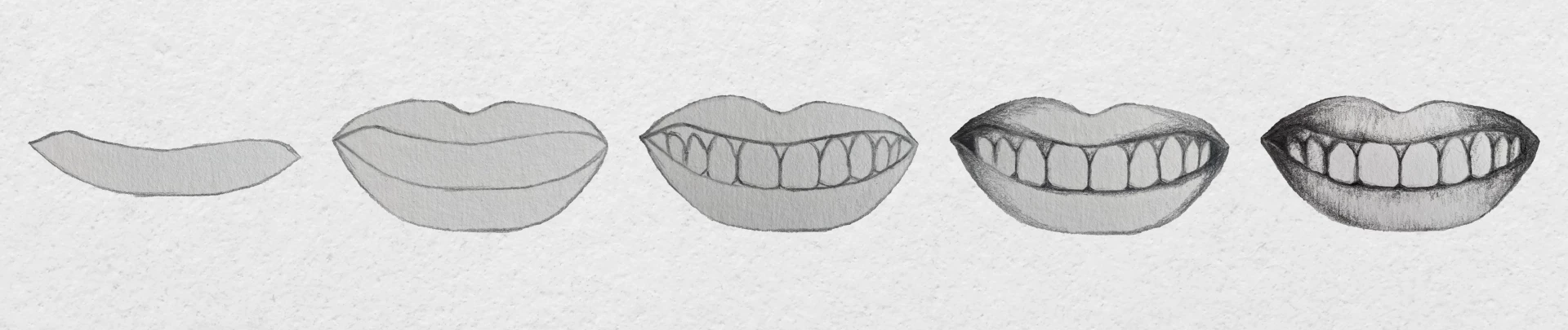 dessiner une bouche sur un visage souriant