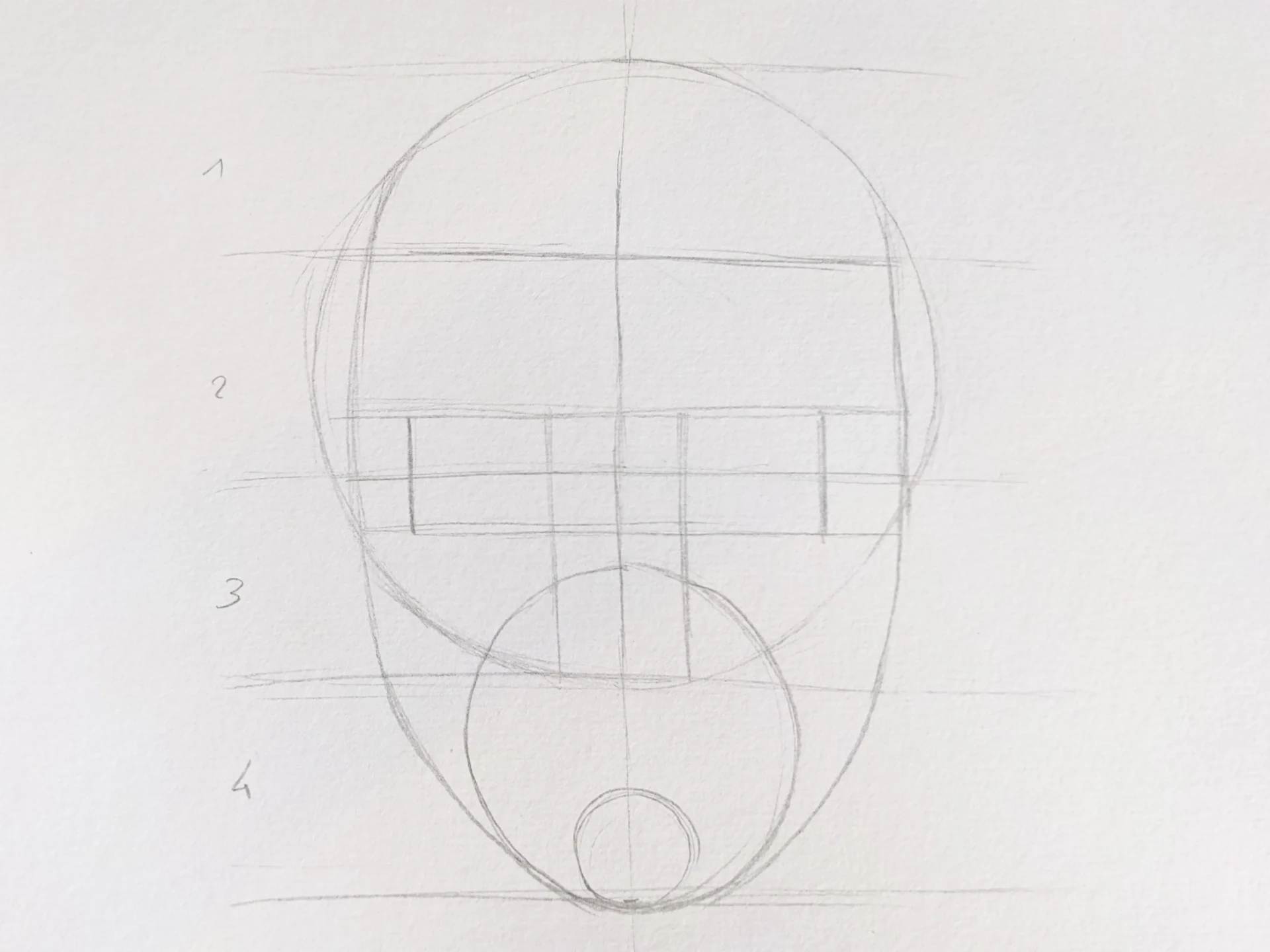 dessiner les yeux d’un visage souriant