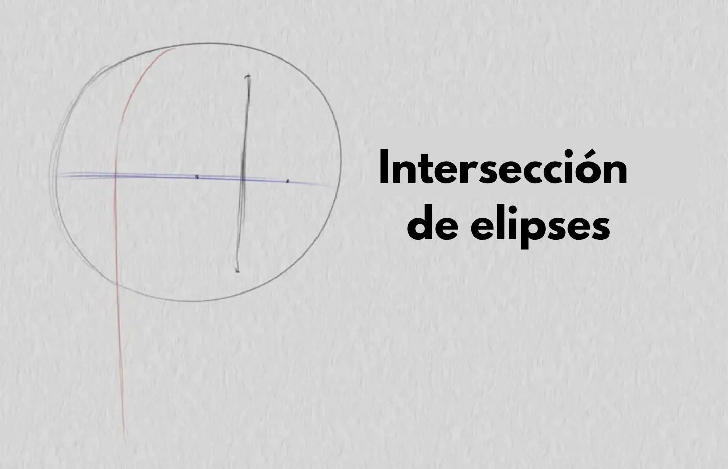 dibujar la cruz de elipse de un rostro de tres cuartos