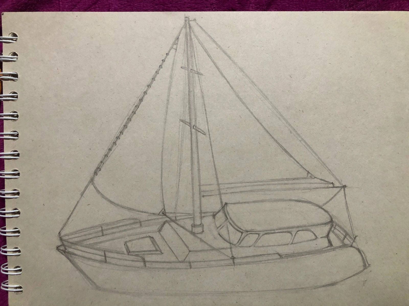 draw the windows of a sailboat cabin