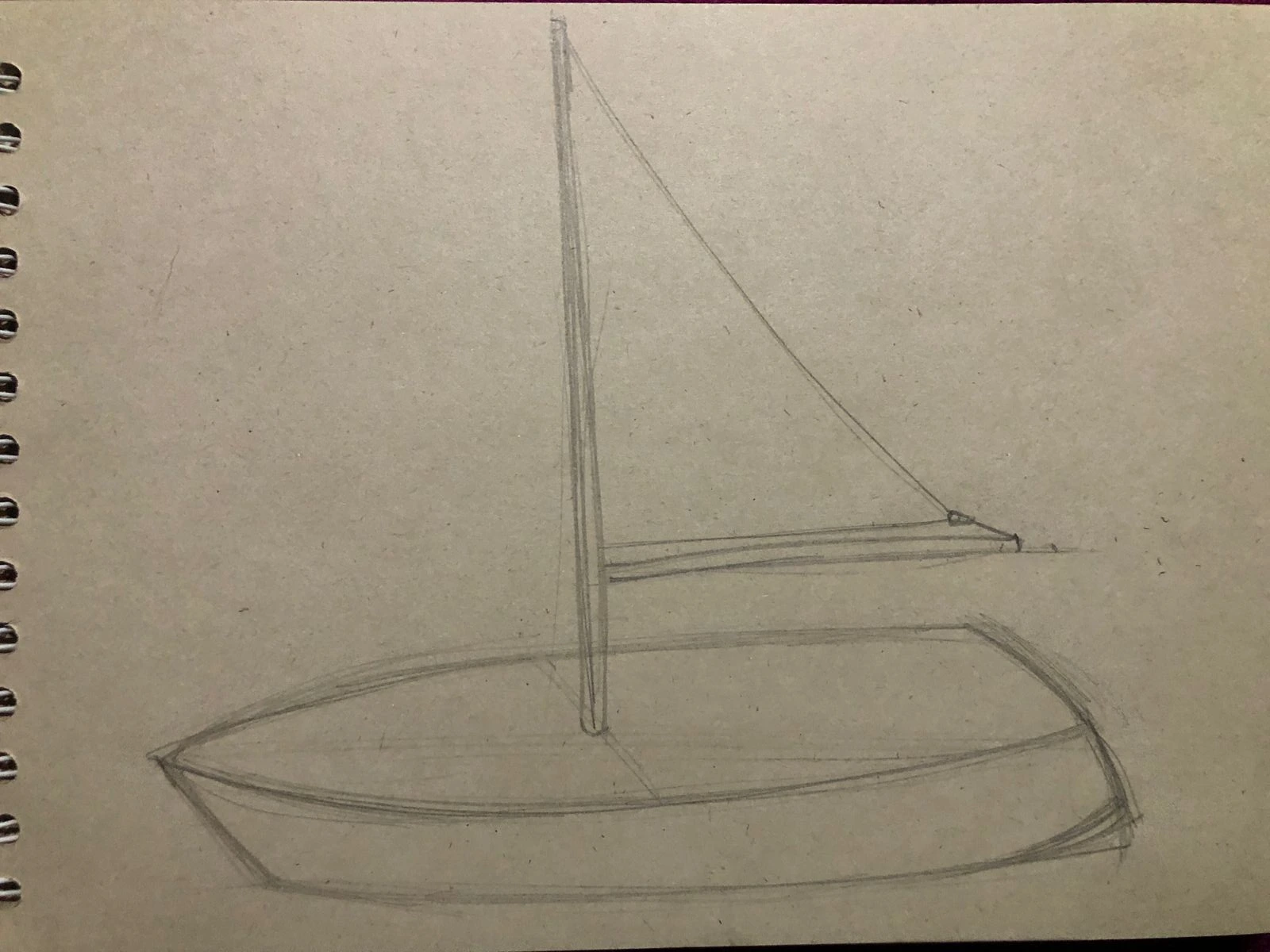 draw the bow of a sailboat