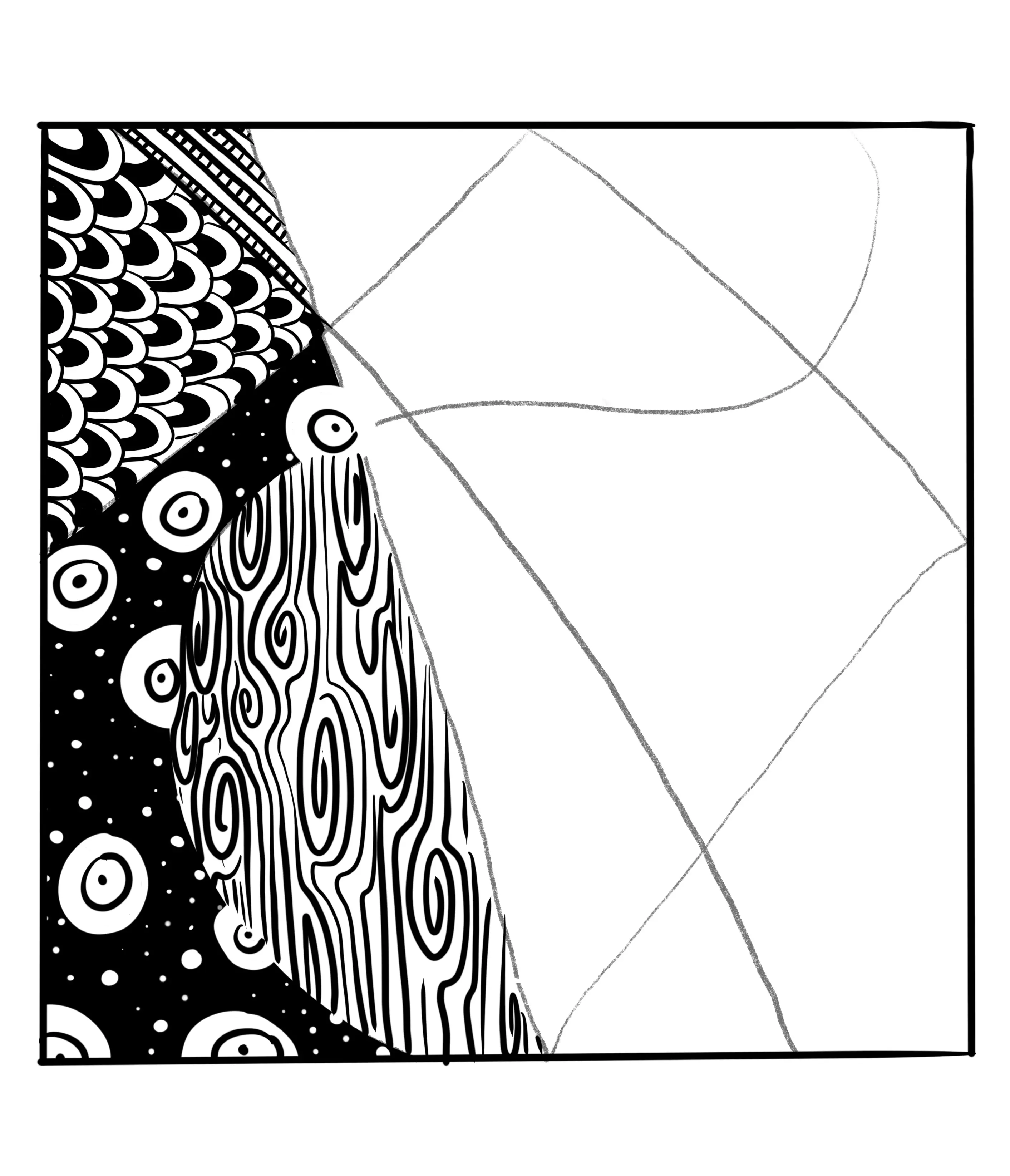 dessiner les spirales du zentangle