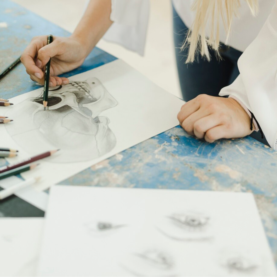 Portrait réaliste au crayon graphite