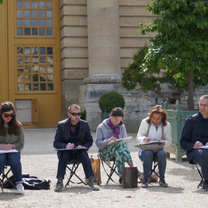 Croquis dans le parc de Versailles