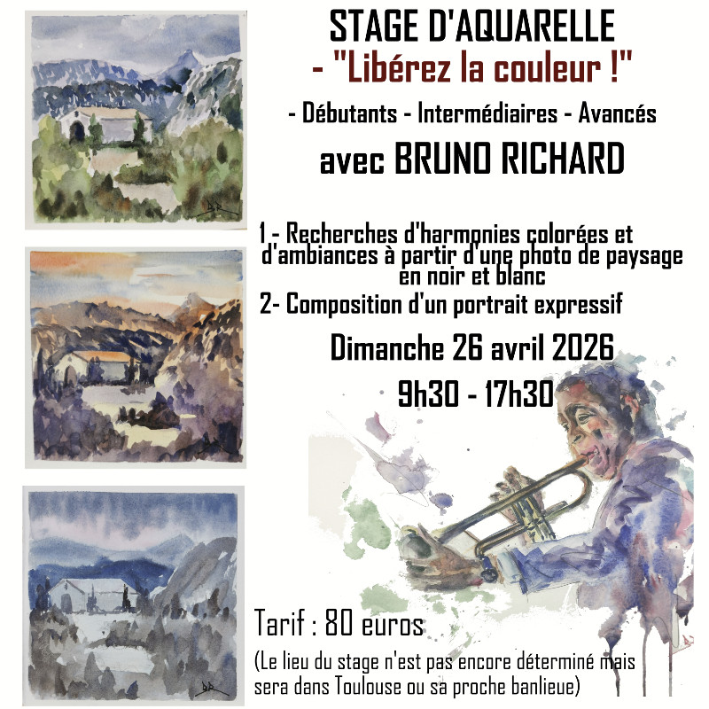 Stage d'aquarelle - "Libérez la couleur !"