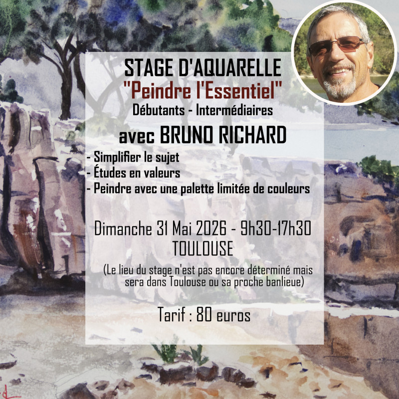 Stage d'aquarelle - "Peindre l'essentiel !"